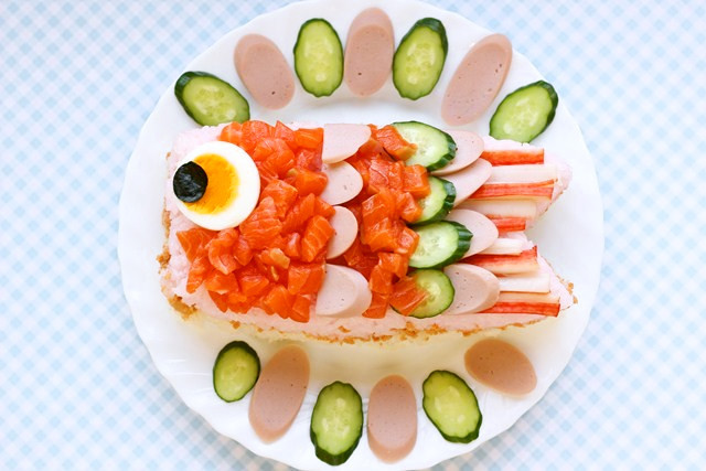 こどもの日に☆簡単こいのぼり寿司の画像