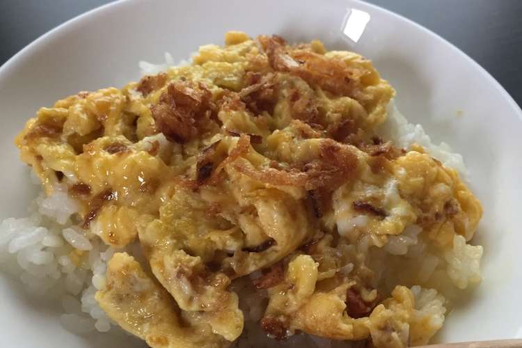 イケアフライドオニオンでかつ無しカツ丼 レシピ 作り方 By なゆそたママ クックパッド
