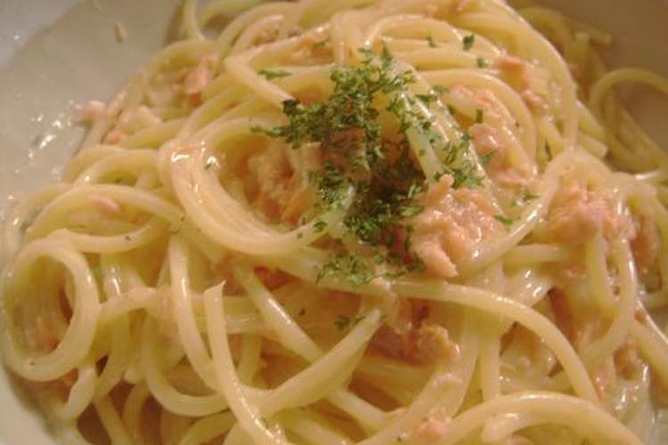 簡単すぎ 鮭フレークでクリームスパ レシピ 作り方 By Gakky クックパッド 簡単おいしいみんなのレシピが366万品