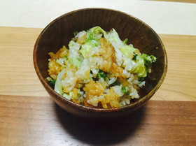 焼きおにぎりアレンジ☆キャベバターごはん
