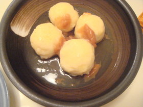 じゃがいも饅頭の梅あんかけ☆