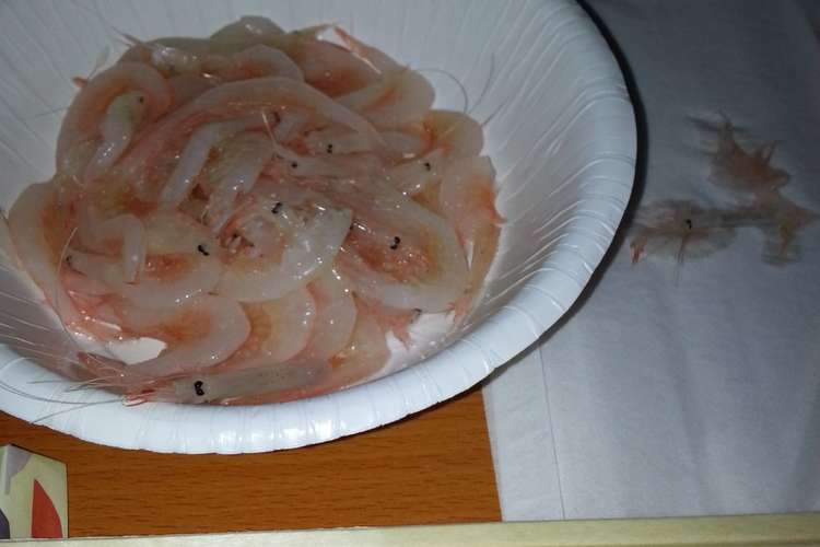 白エビのお刺身 超手抜きでちびりと レシピ 作り方 By ずぼら男のおつまみ クックパッド 簡単おいしいみんなのレシピが374万品