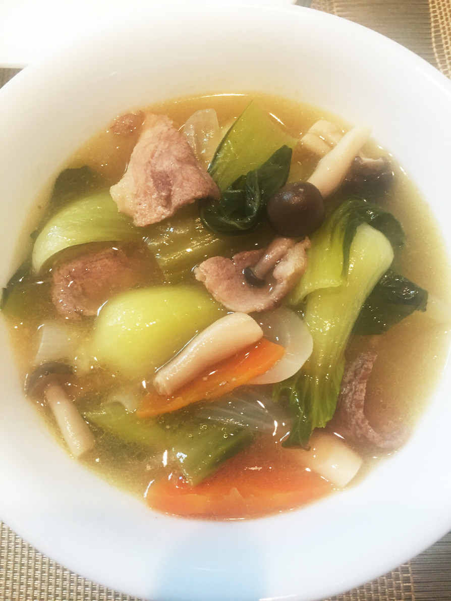 ちょっと中華風豚肉野菜コンソメスープの画像