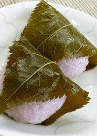 レンジで簡単♪手作りこし餡で関西風な桜餅