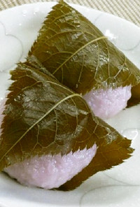 レンジで簡単♪手作りこし餡で関西風な桜餅