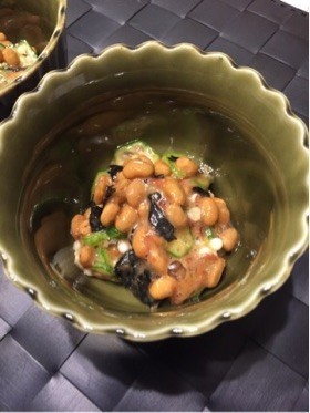 エゴマ油入り納豆
