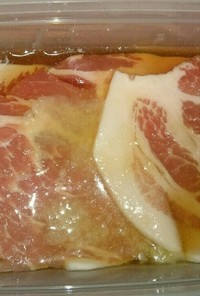 料理に使う 豚肉ロース甘辛漬け(保存食)