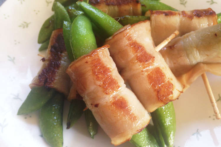 スナップえんどうのベーコン巻き レシピ 作り方 By かりこん クックパッド 簡単おいしいみんなのレシピが355万品