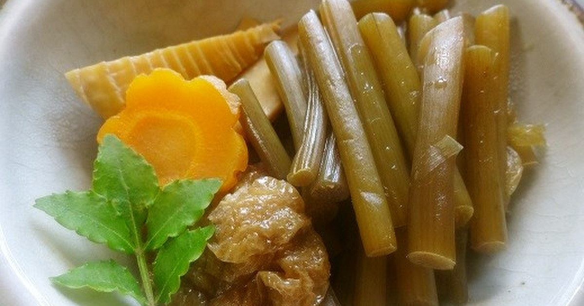 シャキっと美味しいフキ ツワブキの煮物 レシピ 作り方 By Toddchiku クックパッド