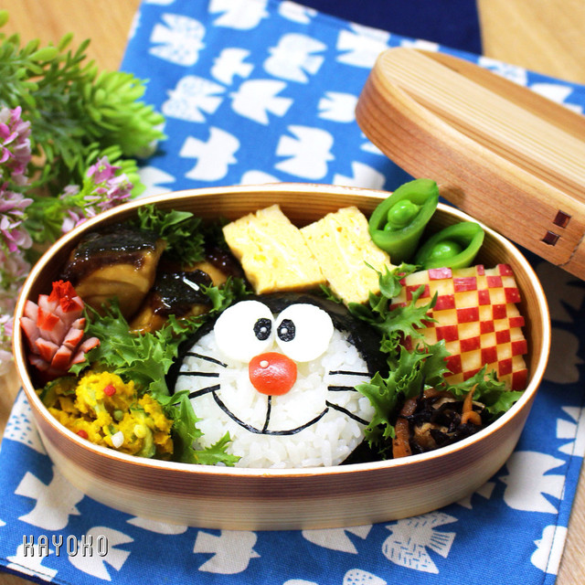 ドラえもん おにぎり キャラ弁 レシピ 作り方 By Kayoko クックパッド 簡単おいしいみんなのレシピが350万品