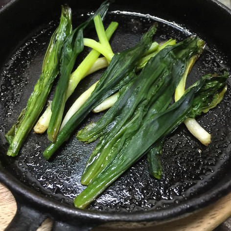 漢の山菜のスキレットオーブン