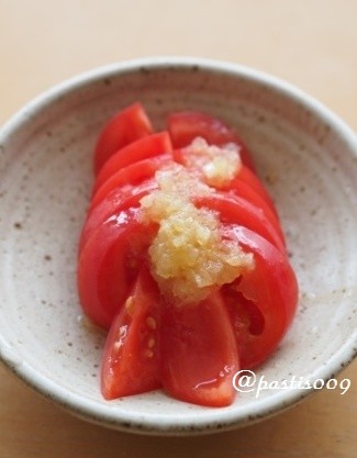 簡単♪トマトの酢玉ねぎがけの画像