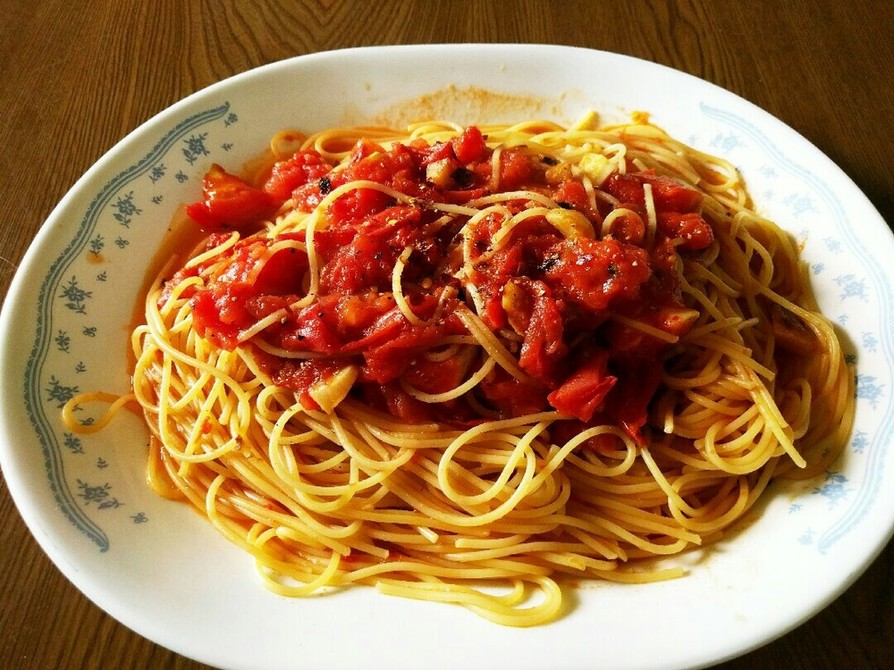 ピリ辛☆たっぷりトマトのスパゲッティの画像