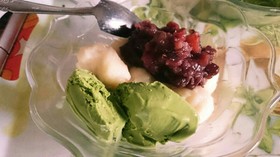 簡単☆豆腐白玉ぜんざい