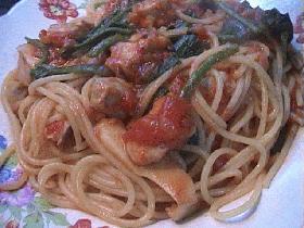 鮪パスタ