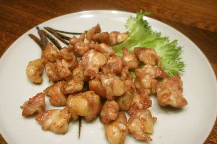 おひとりさまの鶏軟骨のポン酢柚子胡椒炒め レシピ 作り方 By ジョングレ クックパッド 簡単おいしいみんなのレシピが352万品