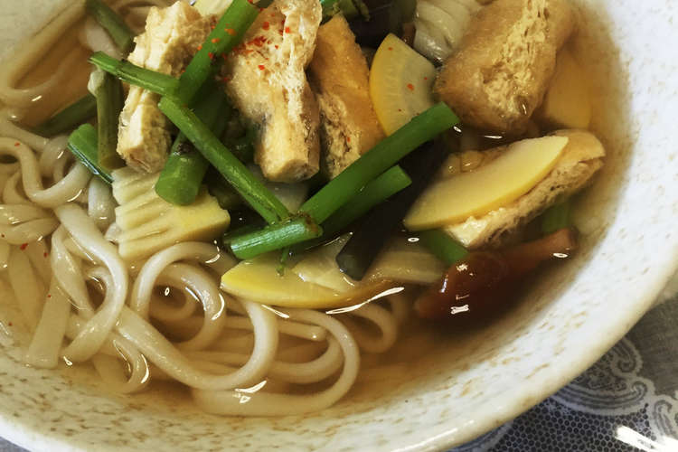 山菜うどん レシピ 作り方 By 3匹のこぐま クックパッド