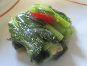 袋で作る小松菜の野沢菜もどき