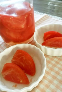 健康に酢トマトも美味しいね～♪