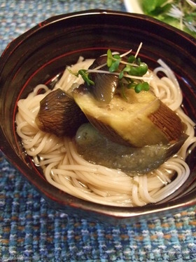 なすとそうめんの冷やし椀
