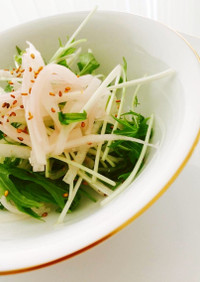 大根と水菜の初夏サラダ☆マクロビ