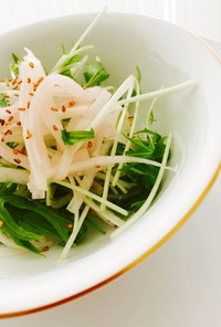 大根と水菜の初夏サラダ☆マクロビ