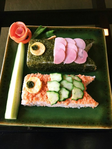 こどもの日に☆簡単☆鯉のぼり寿司☆の写真
