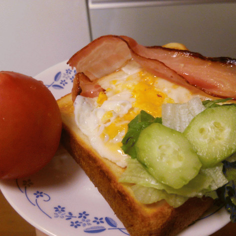 パンで！5分間朝食レシピ☆後片付け簡単！