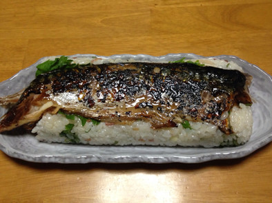 焼き鯖寿司の写真