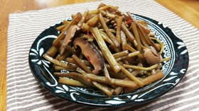 山ふきと山椒の実の佃煮♪