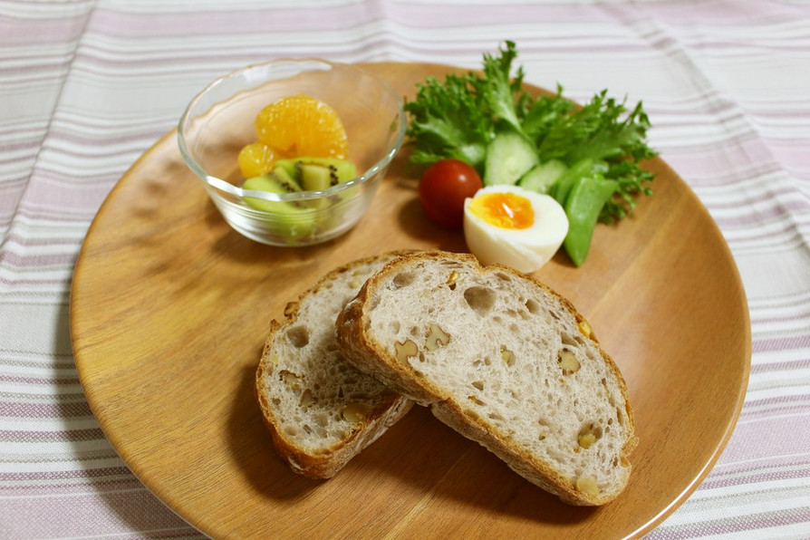 ワンプレート朝食♪「カフェ風胚芽パン」 の画像