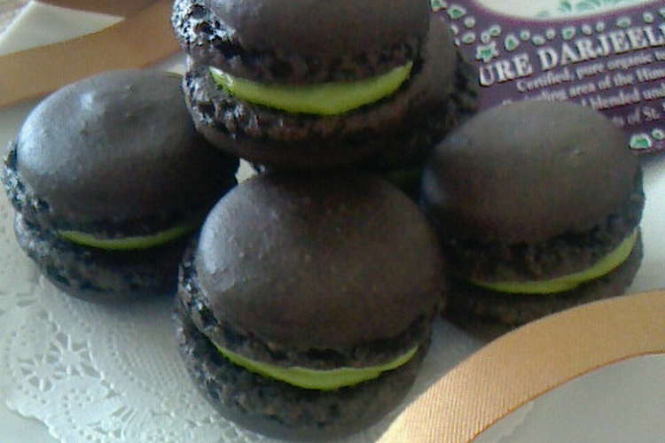 大人なブラックココアマカロン 抹茶チョコ レシピ 作り方 By ホワイトcat クックパッド 簡単おいしいみんなのレシピが366万品