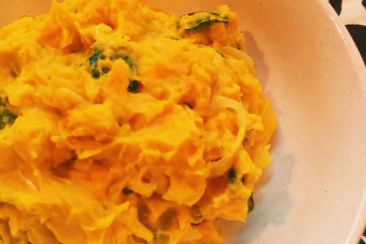 簡単 レンジでかぼちゃと玉ねぎのサラダ レシピ 作り方 By さいがんにか クックパッド 簡単おいしいみんなのレシピが349万品