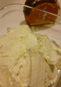 マーガリンでバタークリーム
