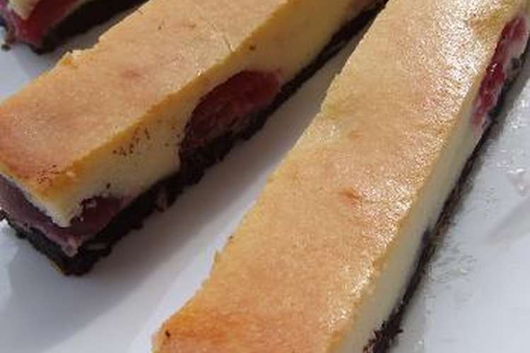 チェリーチーズケーキバー レシピ 作り方 By みんりん クックパッド 簡単おいしいみんなのレシピが352万品