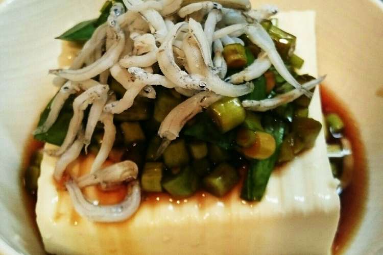 冷奴 行者にんにく醤油漬け レシピ 作り方 By ぷーしゅけたん クックパッド