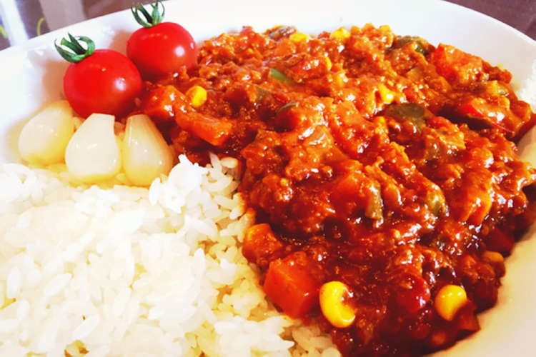 時短 簡単 夏野菜のキーマカレー レシピ 作り方 By ありりりりり クックパッド 簡単おいしいみんなのレシピが357万品