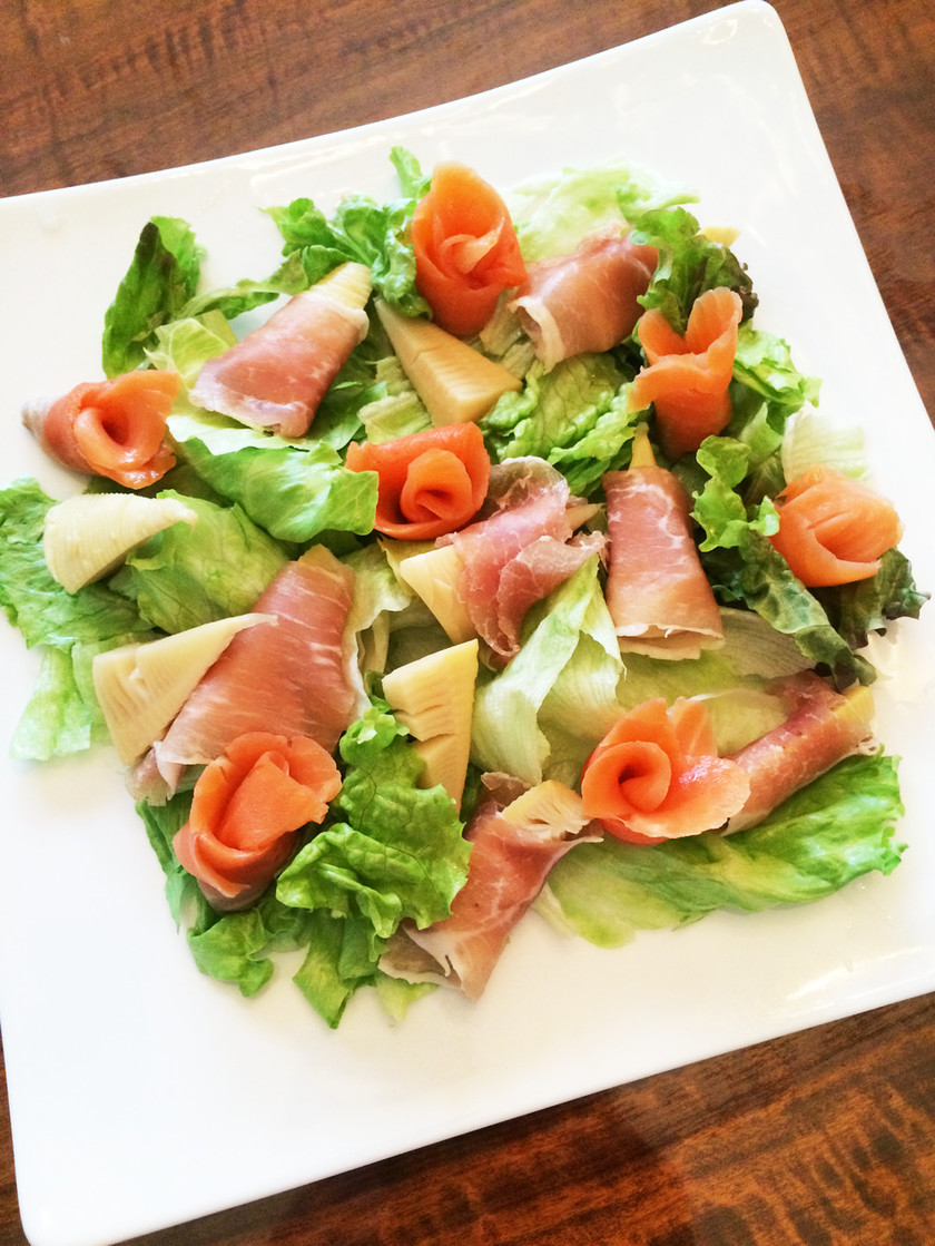 サーモンサラダのレシピ