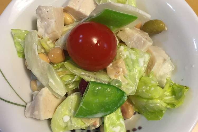 サラダチキンとミックスビーンズサラダ レシピ 作り方 By ゆんぴー クックパッド 簡単おいしいみんなのレシピが352万品