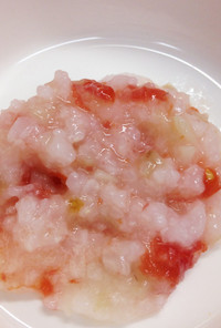 【離乳食中期】白身魚とトマトのリゾット