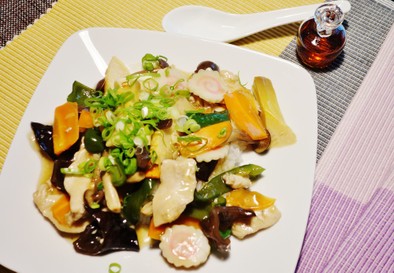 節約！鶏胸肉と冷蔵庫残り野菜でウマ中華丼の写真