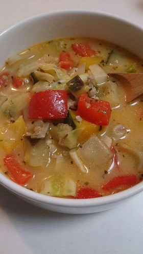私用ダイエットスープ!チーズミルクスープ