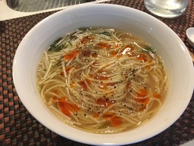 【減塩メシ】パスタde酸辣湯麺