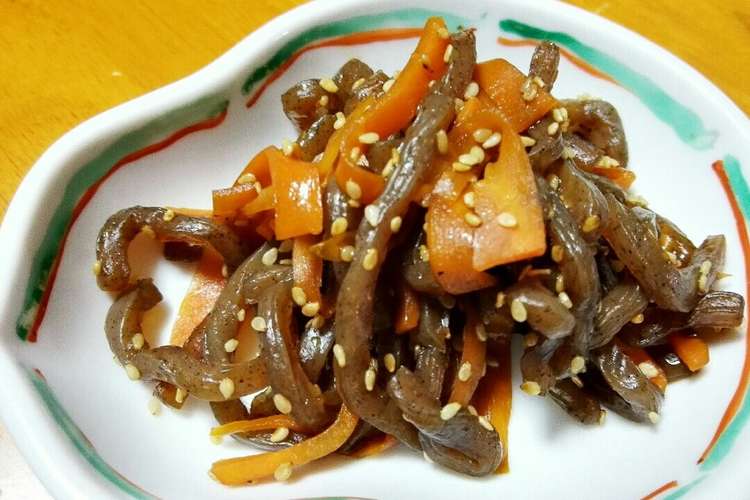 子ども大好き 蒟蒻とニンジンのきんぴら レシピ 作り方 By はらぺこキタミ クックパッド 簡単おいしいみんなのレシピが352万品