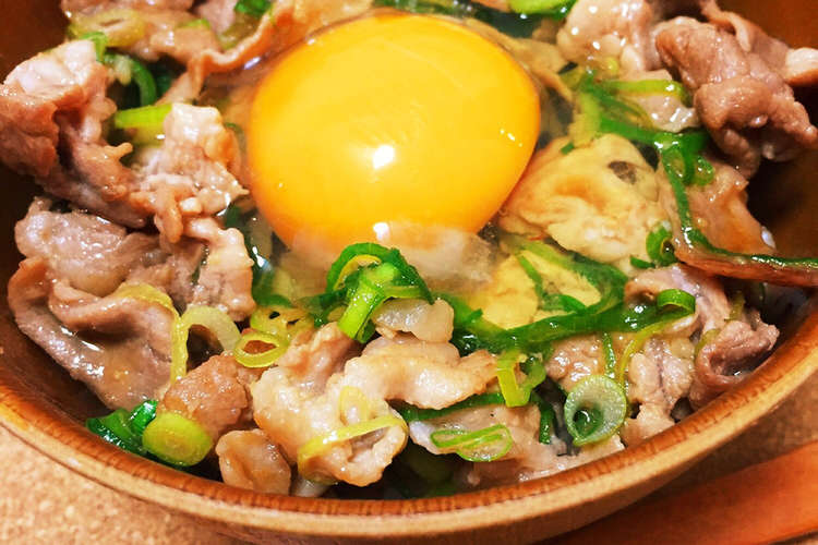 にんにく醤油香る 豚肉とネギのスタミナ丼 レシピ 作り方 By 15makiart クックパッド