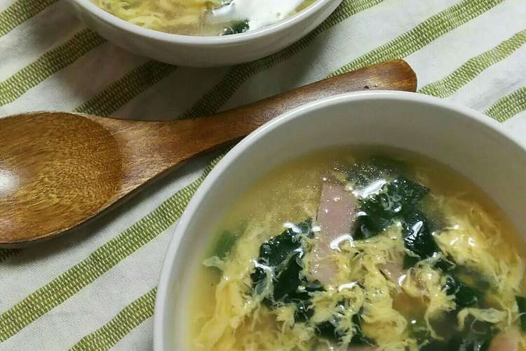 ほうれんそうとベーコンのたまごスープ レシピ 作り方 By Sominemama クックパッド 簡単おいしいみんなのレシピが377万品