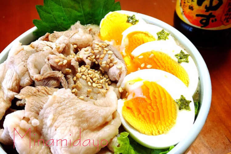 さっぱり 豚しゃぶとろろ丼 レシピ 作り方 By Minamidayo クックパッド