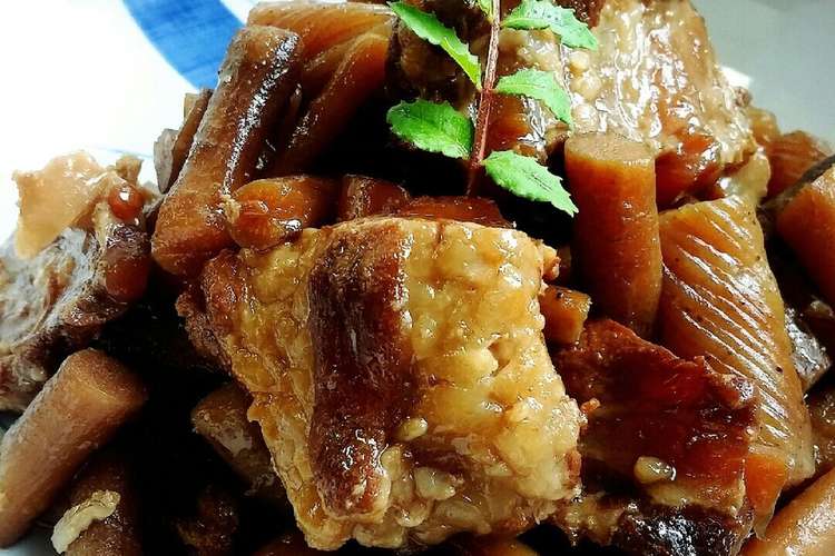 豚バラ軟骨の 柔か煮 圧力鍋使用 レシピ 作り方 By Chiibubu クックパッド 簡単おいしいみんなのレシピが377万品