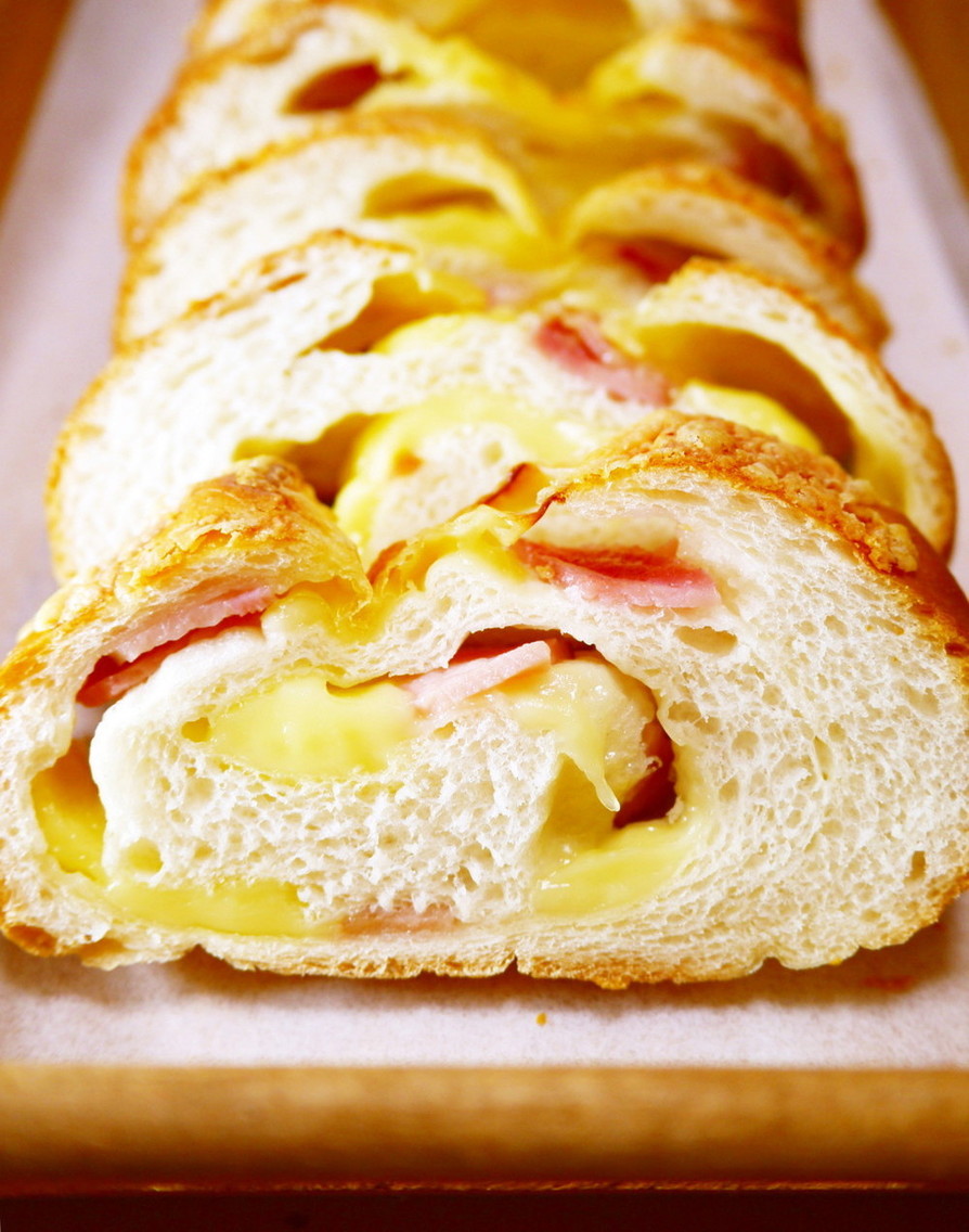 ベーコンチーズ☆ソフトフランスパンの画像