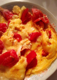 簡単♫卵とトマトのチーズ炒め